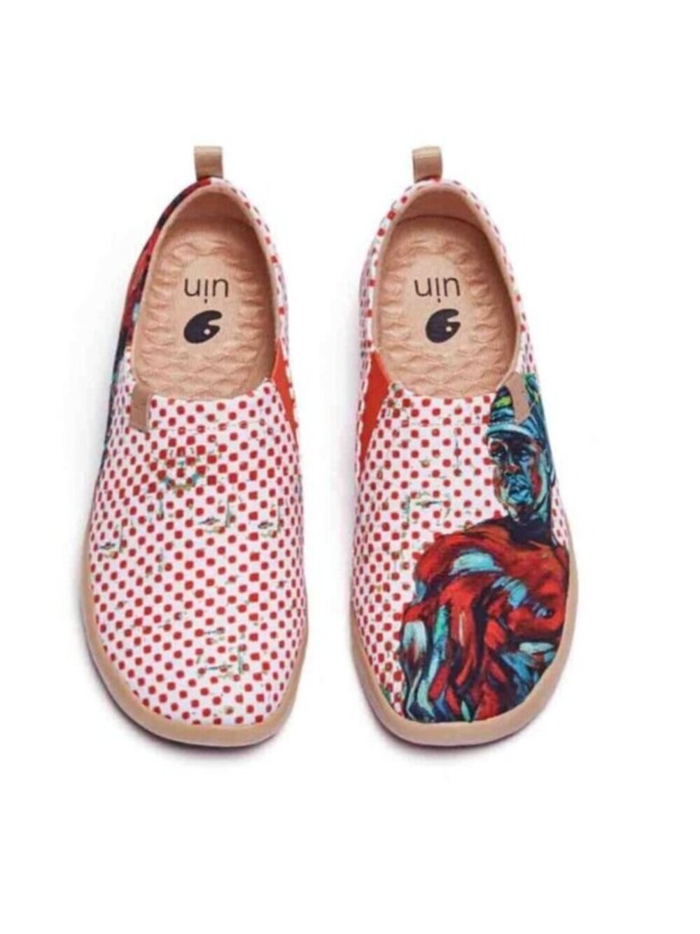 UIN Womens Slip On Canvas Flats Comfortable Loafers Hero Size 6.5